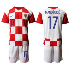 Kroatië Mario Mandzukic 17 Kind Thuis Tenue EK 2020